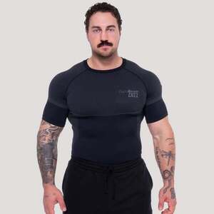 GymBeam Bezešvé tričko OG1 Black/Grey obraz