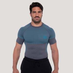 GymBeam Bezešvé tričko OG1 Grey/Blue obraz
