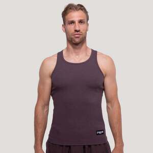 GymBeam Tílko Persistence Ribbed Brown obraz