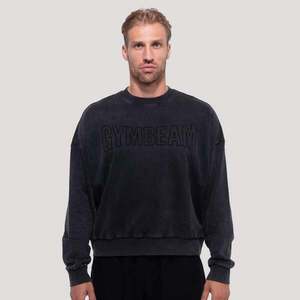 GymBeam Mikina Persistence Washed Black obraz