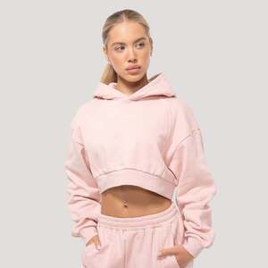 GymBeam Dámská mikina Cropped Mochi Pink obraz