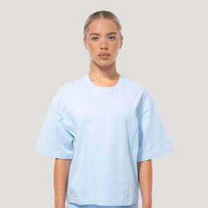 GymBeam Dámské tričko Oversized Mochi Blue obraz
