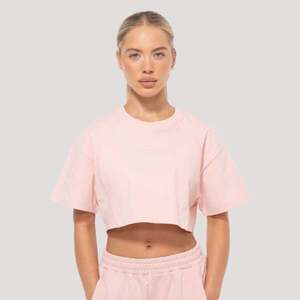 GymBeam Dámské cropped tričko Mochi Pink obraz