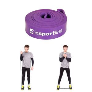 Posilovací guma inSPORTline Hangy Medium 204x3, 2 cm / 18 kg fialová obraz