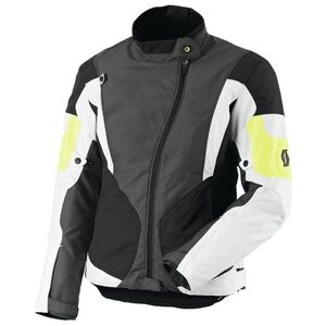 Dámská moto bunda SCOTT Technit DP šedo-žlutá L (38) obraz