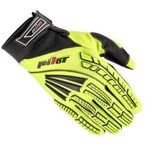 Dětské motokrosové rukavice Pilot černá-fluo žlutá 6 obraz