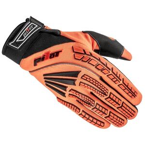 Dětské motokrosové rukavice Pilot černá-fluo oranžová 6 obraz