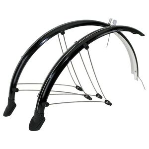Blatníky M-Wave Mud Max Flex 28" černé se vzpěrami obraz
