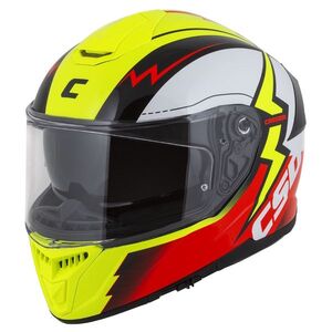 Moto přilba Cassida Integral GT 2.1 Flash žlutá fluo/červená fluo/černá/bílá 3XL (65-66) obraz