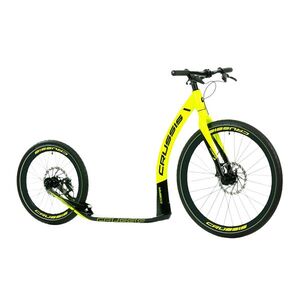 Koloběžka Crussis Cobra Sport 4.2-1 zeleno-žlutá 26"/20" obraz