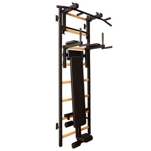 Žebřiny s hrazdou, bradly a lavicí BenchK 233B 230x67 cm obraz