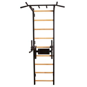 Žebřiny s hrazdou a bradly BenchK 722B 240x67 cm obraz