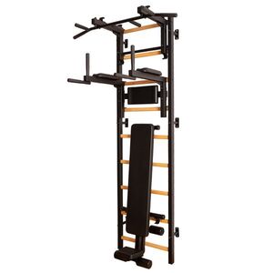 Žebřiny s hrazdou, bradly a lavicí BenchK 733B 240x67 cm obraz