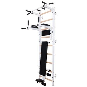 Žebřiny s hrazdou, bradly a lavicí BenchK 723W 240x67 cm obraz