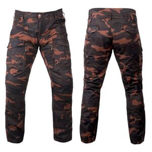 Pánské moto kalhoty BOS Cargo D Brown Camo 32 obraz