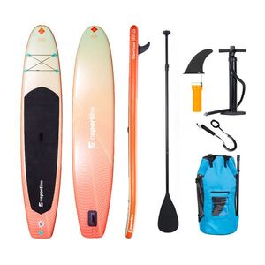 Paddleboard s příslušenstvím inSPORTline WaveTeam 13'0" • 350l • do 200kg oranžová obraz