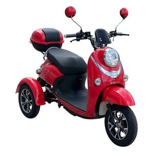 Elektrický tříkolový vozík inSPORTline Tarra • 25km/h • až 45km dojezd • bez řidičáku Red obraz