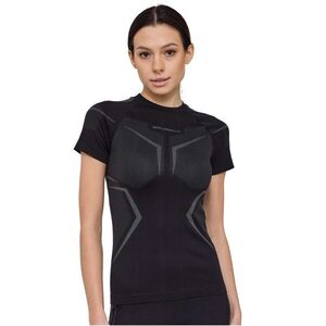 Dámské funkční triko Brubeck Dry s krátkým rukávem SS1465W Black/Graphite XL obraz
