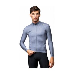 ALÉ Cyklistický dres s dlouhým rukávem zimní - R-EV1 GRAFENIUM - šedá obraz