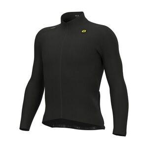 ALÉ Cyklistický dres s dlouhým rukávem zimní - R-EV1 WARM RACE - černá obraz