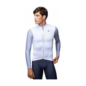 ALÉ Cyklistický dres s dlouhým rukávem zimní - PR-E FOLLOW ME - bílá obraz