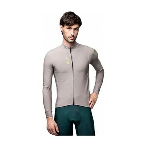 ALÉ Cyklistický dres s dlouhým rukávem zimní - PRAGMA FONDO 3.0 - šedá obraz