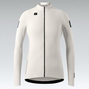 GOBIK Cyklistický dres s dlouhým rukávem zimní - PACER SOLID 2.0 - bílá obraz