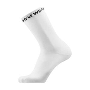 GORE Cyklistické ponožky klasické - ESSENTIAL MERINO - bílá obraz