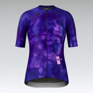 GOBIK Cyklistický dres s krátkým rukávem - ATTITUDE 2.0 - modrá/fialová obraz
