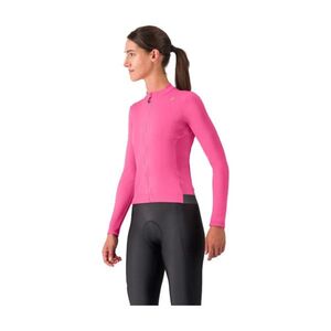 CASTELLI Cyklistický dres s dlouhým rukávem zimní - ESPRESSO THERMAL W - růžová obraz