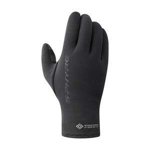 SHIMANO Cyklistické rukavice dlouhoprsté - S-PHYRE THERMAL - černá obraz