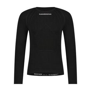 SHIMANO Cyklistické triko s dlouhým rukávem - VERTEX LONG - černá obraz