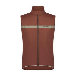 SHIMANO Cyklistická vesta - EVOLVE WIND INSULATED - hnědá obraz