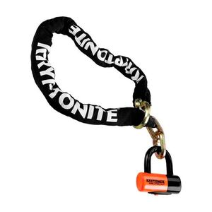 KRYPTONITE zámek na kolo - NEW YORK NOOSE - bílá/oranžová/černá obraz