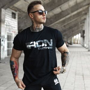 UltraSoft tričko Iron Camo Style, černé obraz