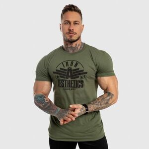 Pánské fitness tričko Iron Aesthetics Force, zelené obraz
