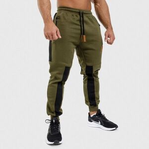 Jogger tepláky Iron Aesthetics ELEMENT, vojenská zelená obraz