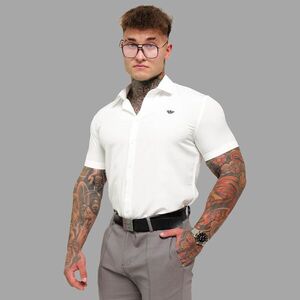 Strečová košile Iron Aesthetics Short Slim Stretch, natural obraz