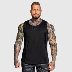 Pánské funkční tílko Iron Aesthetics Camo Mesh, černé obraz
