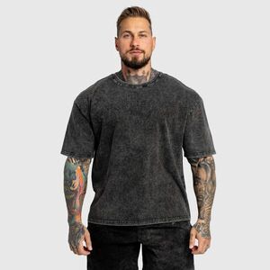 Oversized tričko Iron Aesthetics Heritage, washed black obraz