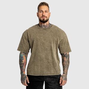 Oversized tričko Iron Aesthetics Heritage, washed green obraz