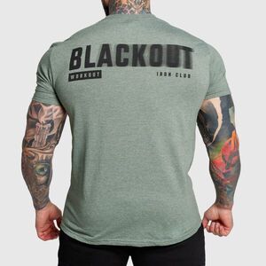 Pánské tričko Iron Aesthetics Blackout, zelené obraz