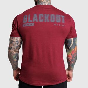Pánské tričko Iron Aesthetics Blackout, bordové obraz