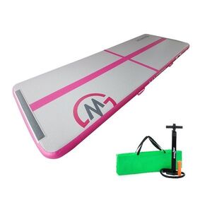 Airtrack MASTER nafukovací žíněnka 300 x 100 x 10 cm - šedá-růžová - 2. jakost obraz