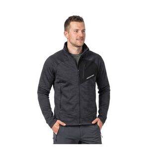 Pánská zateplená turistická mikina se zipem NORTHFINDER-JULISTE-270blackblack obraz