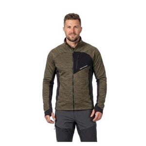 Pánská zateplená turistická mikina se zipem NORTHFINDER-JULISTE-550blackdarkgreen obraz