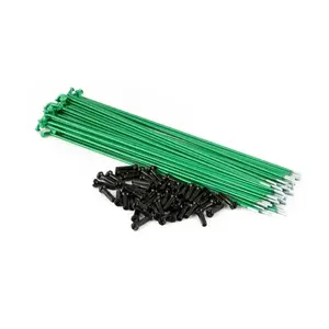 34R BMX Co. Drát Steel Spokes 50 ks zelené - 186 mm obraz