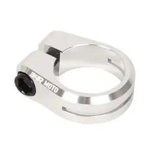 34R BMX Co. Objímka sedlovky 25, 4 MOTO SEATCLAMP V2 full CNC stříbrná obraz