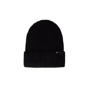 4f CAP WAW25ACAPM673-20S DEEP BLACK pánská zimní čepice - Velikost 52/56 cm obraz