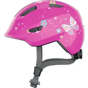 Abus Smiley 3.0 Pink Butterfly M dětská cyklistická přilba obraz